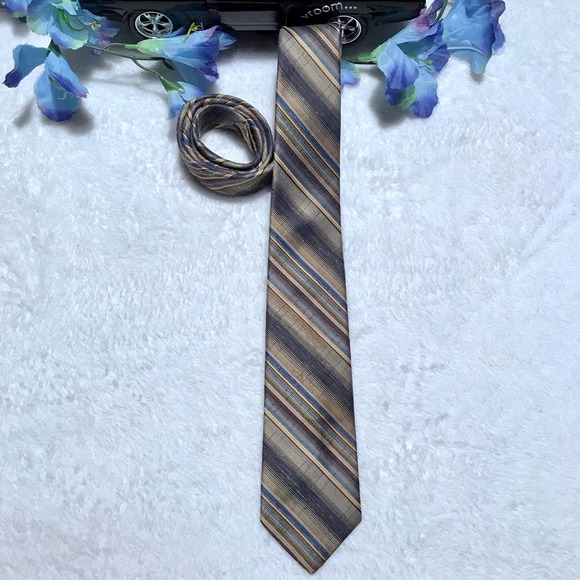 Jacques Estier Slanted Striped Tie - Picture 2 of 6